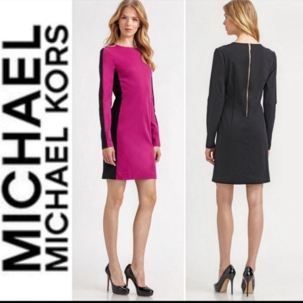 Michael michael kors color block shift dress